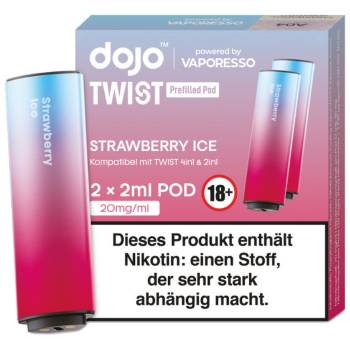 Vaporesso DOJO Twist – Strawberry Ice – Prefilled Pod 2er Pack