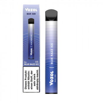 Vozol Bar 500 E-Zigarette 500 Züge 400mAh NicSalt Blue Razz ICE Vozol Bar 500 E-Zigarette 500 Züge 400mAh NicSalt Blue Razz ICE