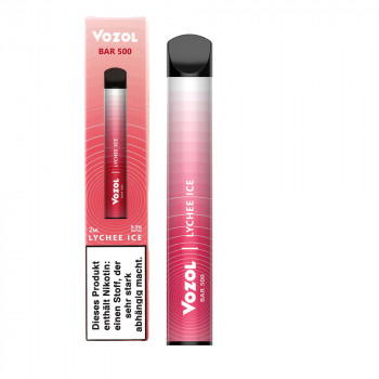 Vozol Bar 500 E-Zigarette 500 Züge 400mAh NicSalt Lychee Ice Vozol Bar 500 E-Zigarette 500 Züge 400mAh NicSalt Lychee Ice