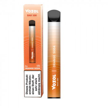 Vozol Bar 500 E-Zigarette 500 Züge 400mAh NicSalt Orange Soda Vozol Bar 500 E-Zigarette 500 Züge 400mAh NicSalt Orange Soda
