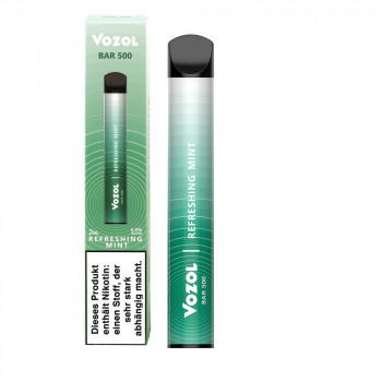 Vozol Bar 500 E-Zigarette 500 Züge 400mAh NicSalt Refreshing Mint Vozol Bar 500 E-Zigarette 500 Züge 400mAh NicSalt Refreshing Mint