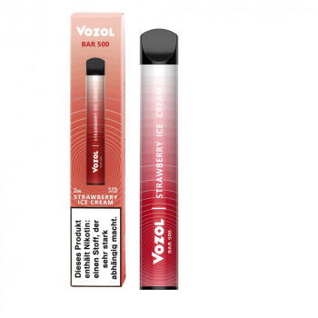 Vozol Bar 500 E-Zigarette 500 Züge 400mAh NicSalt Strawberry Ice Cream Vozol Bar 500 E-Zigarette 500 Züge 400mAh NicSalt Strawberry Ice Cream