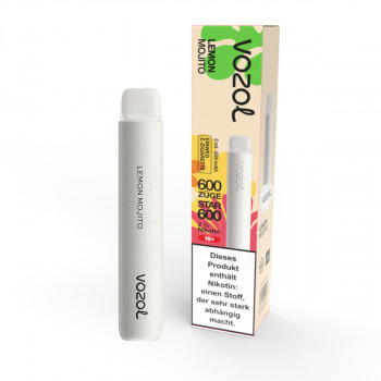 Vozol Star 600 E-Zigarette 20mg 600 Züge 500mAh NicSalt Lemon Mojito