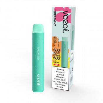 Vozol Star 600 E-Zigarette 20mg 600 Züge 500mAh NicSalt Spearmint