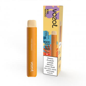 Vozol Star 600 E-Zigarette 20mg 600 Züge 500mAh NicSalt Iced Mango