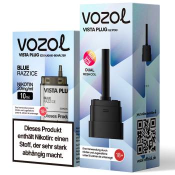 Vozol Vista Plug EZ – Blue Razz Ice – Prefilled Pod Tank