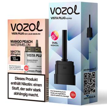 Vozol Vista Plug EZ – Mango Peach Watermelon – Prefilled Pod Tank