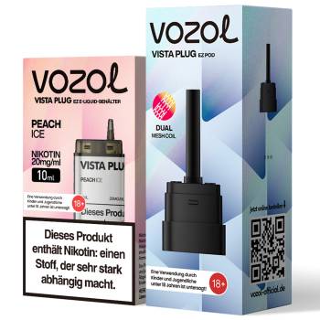 Vozol Vista Plug EZ – Peach Ice – Prefilled Pod Tank