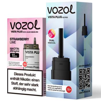 Vozol Vista Plug EZ – Strawberry Lime – Prefilled Pod Tank