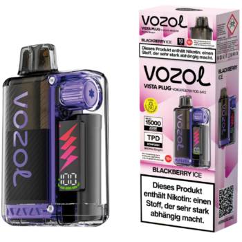 Vozol Vista Plug 15000 Prefilled Pod Kit – Blackberry Ice