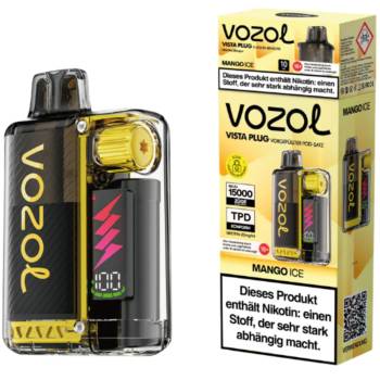 Vozol Vista Plug 15000 Prefilled Pod Kit – Mango Ice