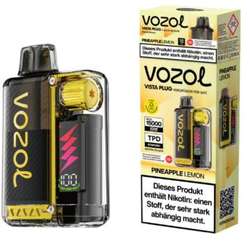 Vozol Vista 15000 Plug Prefilled Pod Kit – Pineapple Lemon