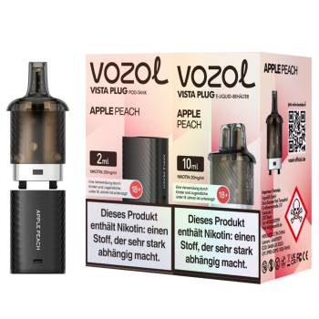 Vozol Vista Plug Prefilled Pod Tank – Apple Peach