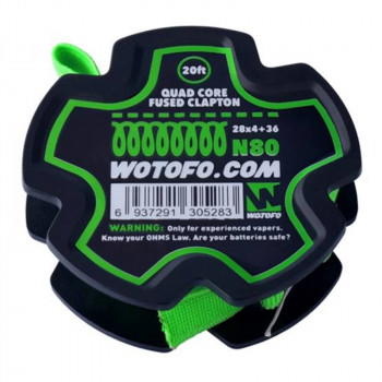 Wotofo Quad Core Fused Clapton Wire 20 feet/spool Wickeldraht