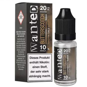 Wanted Butterscotch Tabak NicSalt Liquid 10ml / 20mg