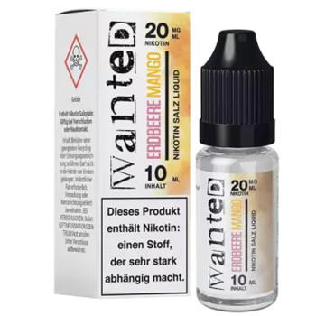 Wanted Erdbeere Mango NicSalt Liquid 10ml / 10mg