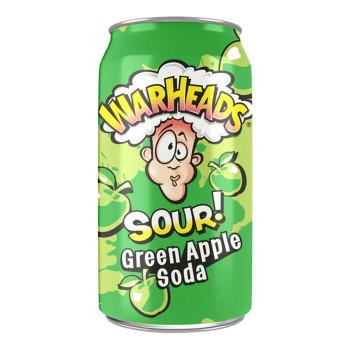 Warheads Green Apple Sour Soda 355ml