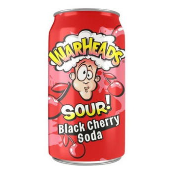 Warheads Black Cherry Sour Soda 355ml