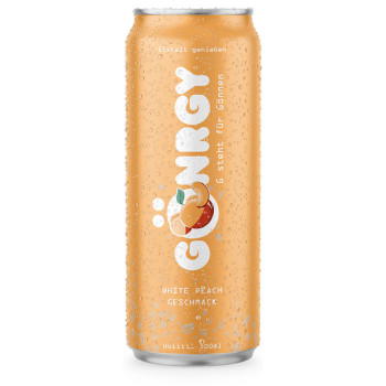 White Peach - GÖNRGY Energy Drink by MontanaBlack