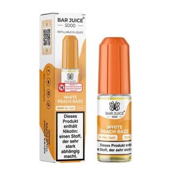 White Peach Razz NicSalt Liquid by Bar Juice 5000 10ml / 10mg