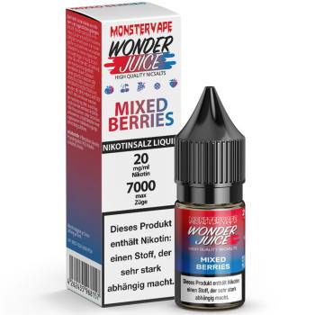 Wonder Juice Mixed Berries NicSalt Liquid