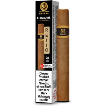 XO Havana Cigar – Retto E-Zigarette 20mg 600 Züge 400mAh