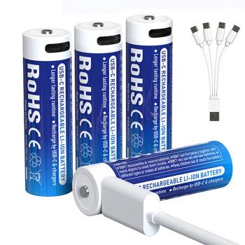 XTAR AA 1.5V 3000mAh Li-Ion Akku USB Typ-C 4er Pack
