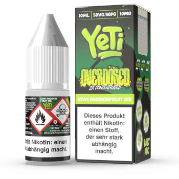 YeTi Overdosed Kiwi Passionfruit Ice NicSalt Liquid 10ml / 10mg