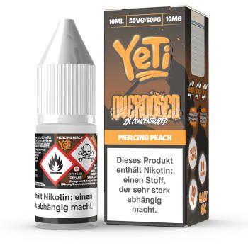 YeTi Overdosed Piercing Peach NicSalt Liquid 10ml / 10mg