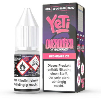 YeTi Overdosed Red Grape Ice NicSalt Liquid 10ml / 20mg