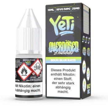 YeTi Overdosed Sour Blue Razz NicSalt Liquid