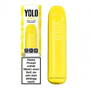 Yolo Bar E-Zigarette 575 Züge 550mAh NicSalt Banana 20mg
