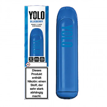 Yolo Bar E-Zigarette 575 Züge 550mAh NicSalt Blueberry 20mg