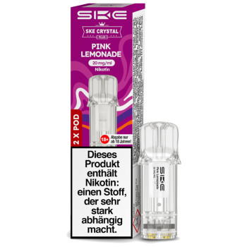 SKE Crystal Plus – Pink Lemonade – Prefilled Pod 2er Pack – 2ml 20mg NicSalt