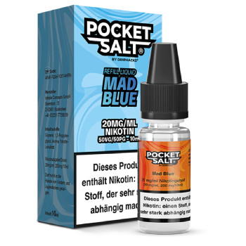 Pocket Salt Mad Blue Nicsalt Liquid