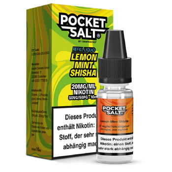 Pocket Salt Lemon Mint Shisha Nicsalt Liquid