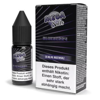 Blueberry 10ml 20mg NicSalt Liquid by Mega Salts