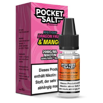 Pocket Salt Dragonfruit & Mango Nicsalt Liquid