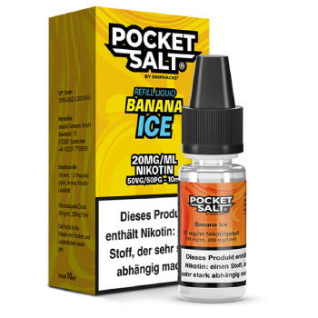 Pocket Salt Banana Ice Nicsalt Liquid