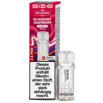 SKE Crystal Plus – Blueberry Raspberry – Prefilled Pod 2er Pack – 2ml 20mg NicSalt