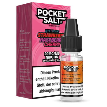 Pocket Salt Strawberry Raspberry Cherry Nicsalt Liquid