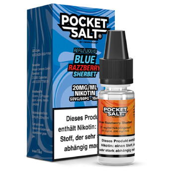 Pocket Salt Blue Razzberry Sherbet Nicsalt Liquid