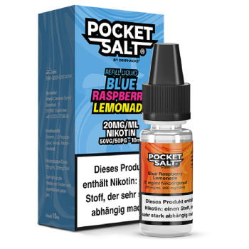 Pocket Salt Blue Raspberry Lemonade Nicsalt Liquid