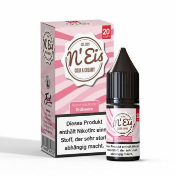 Erdbeere Hybrid NicSalt Liquid by n‘Eis 10ml / 20mg