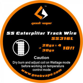 GeekVape Caterpillar Track SS316L 3m (3,30€/1m)