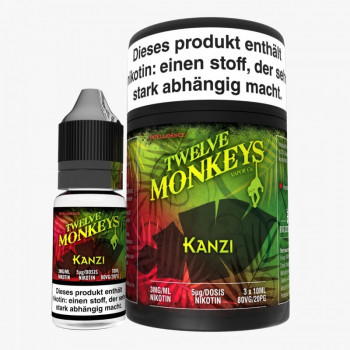 Twelve Monkeys Kanzi 3x10ml Multipack e Liquid 0mg / 30ml MHD Ware