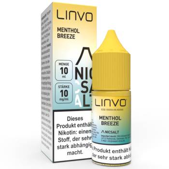 Linvo Menthol Breeze NicSalt Liquid 10ml / 10mg