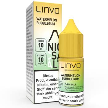Linvo Watermelon Bubblegum NicSalt Liquid 10ml / 10mg