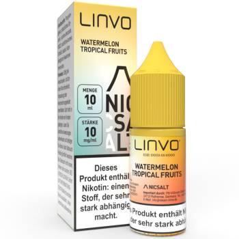 Linvo Watermelon Tropical Fruits NicSalt Liquid