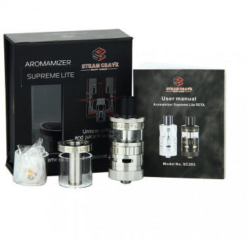 Steam Crave Aromamizer Supreme Lite RDTA SC203 Silber